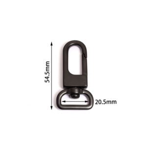 2-1/8" (54.5mm) | 13/16" (20.5mm) Thick | Metal D-Hook