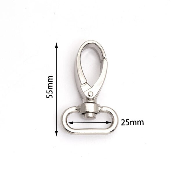 1" (25mm) | 2 3/16" (55mm) | Metal Oval Hook