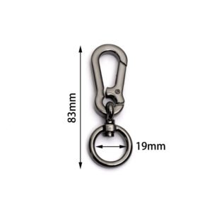 3-1/4" (83mm) | 3/4" (19mm) Thick | Metal Round Hook