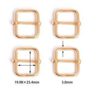 3/4" x 1" (19.98mm x 25.4mm) | 3/16" (5.0mm) Thick | Metal Strap Adjusters