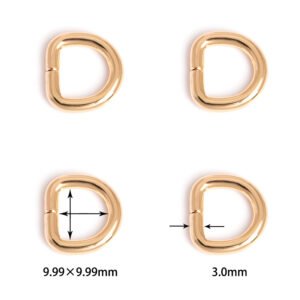 3/8" (10mm) | 1/8" (3.0mm) Thick | Metal D-Ring