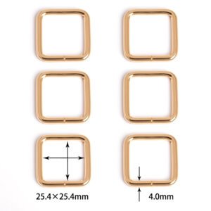 1" x 1" (25.4mm x 25.4mm) | 5/32" (4.0mm) Thick | Square Ring