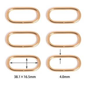 1 1/2" (38.1*16.5mm) | 5/32" (4.0mm) Thick | Metal Oval Ring