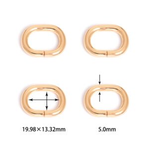 25/32" (19.98*13.32mm) | 3/16" (5.0mm) Thick | Metal Oval Ring