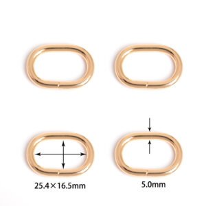 1" (25.4*16.5mm) | 3/16" (5.0mm) Thick | Metal Oval Ring