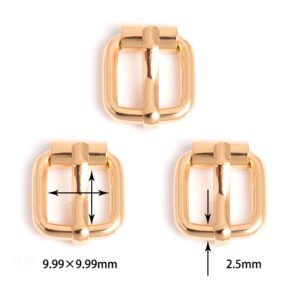 3/8" (9.99*9.99mm) | 3/32" (2.5mm) Thick | Metal Pin Buckle