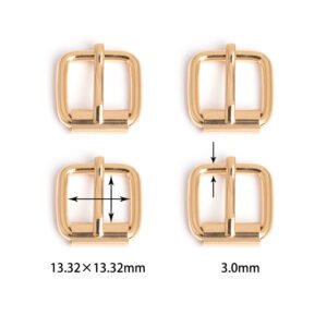 17/32" (13.32*13.32mm) | 1/8" (3.0mm) Thick | Metal Pin Buckle