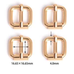 5/8" (16.65×16.65mm) | 5/32" (4.0mm) Thick | Metal Pin Buckle