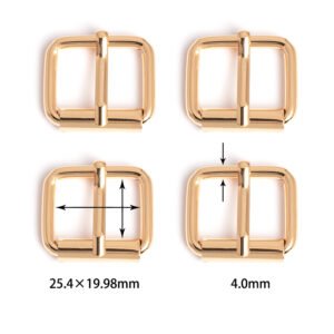 1" (25.4×19.98mm) | 5/32" (4.0mm) Thick | Metal Pin Buckle