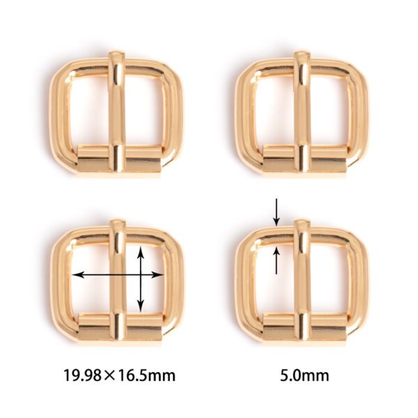 19/32" (19.98*16.5mm) | 13/64" (5.0mm) Thick | Metal Pin Buckle