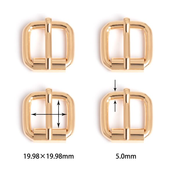 25/32" (19.98*19.98mm) | 13/64" (5.0mm) Thick | Metal Pin Buckle