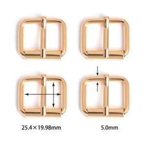 1" (25.4*19.98mm) | 13/64" (5.0mm) Thick | Metal Pin Buckle