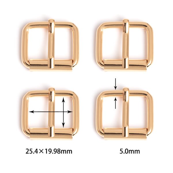 1" (25.4*19.98mm) | 13/64" (5.0mm) Thick | Metal Pin Buckle