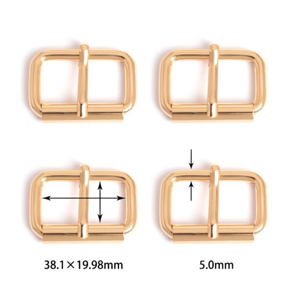 1-1/2" (38.1*19.98mm) | 13/64" (5.0mm) Thick | Metal Pin Buckle for