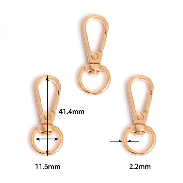 7/16" (11.6mm) | 1-5/8" (41.4mm) Length | Metal Round Hook