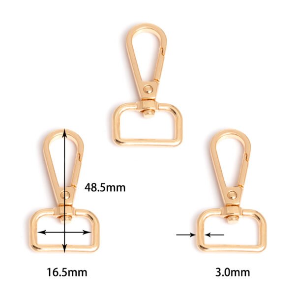 21/32" (16.5mm) | 1-15/16" (48.5mm) Length | Metal Square Hook