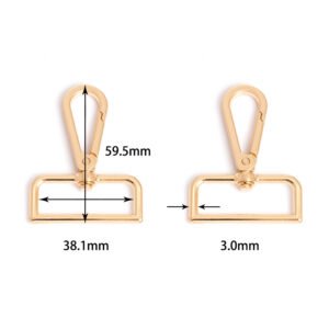 1-1/2" (38.1mm) Width | 2-11/32" (59.5mm) Length | Metal Square Hook