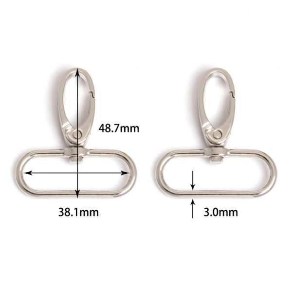 1 1/2" (38.1mm) | 1 15/16" (48.7mm) | Metal Oval Hook