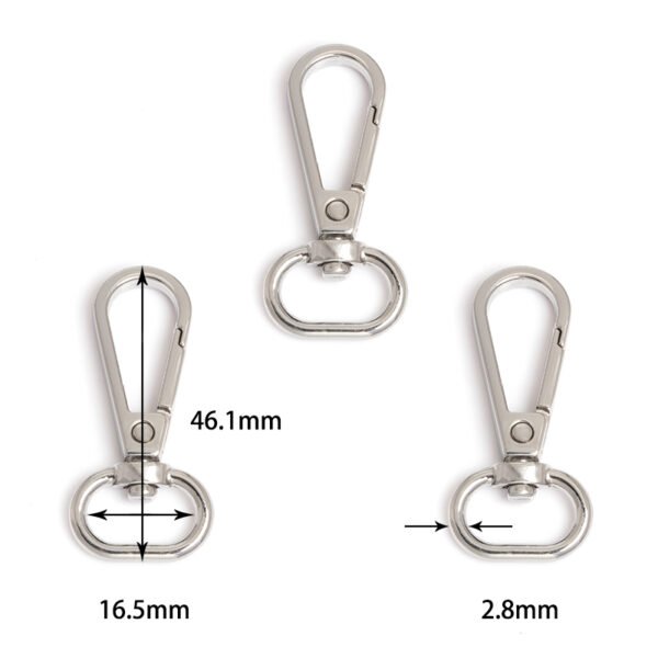 5/8" (16.5mm) | 1 13/16" (46.1mm) | Metal Oval Hook