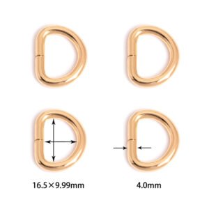 21/32" x 3/8" (16.5*9.99mm) | 5/32" (4.0mm) Thick | Metal D-Ring