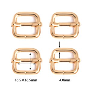 5/8" x 5/8" (16.5mm x 16.5mm) | 5/32" (4.0mm) Thick | Metal Strap Adjusters