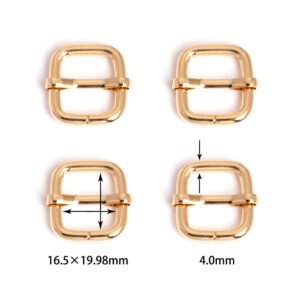 5/8" x 3/4" (16.5mm x 19.98mm) | 5/32" (4.0mm) Thick | Metal Strap Adjusters