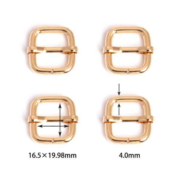 5/8" x 3/4" (16.5mm x 19.98mm) | 5/32" (4.0mm) Thick | Metal Strap Adjusters