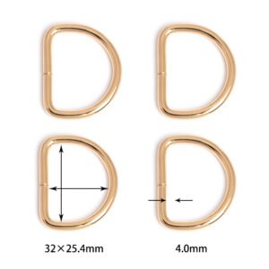 1-1/4" x 1" (32*25.4mm) | 5/32" (4.0mm) Thick | Metal D-Ring