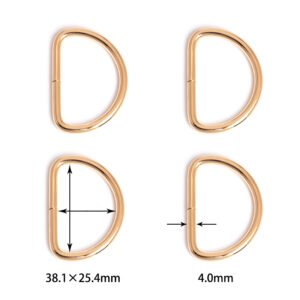 1-1/2" x 1" (38.1*25.4mm) | 5/32" (4.0mm) Thick | Metal D-Ring