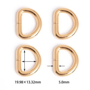 1-1/2" x 25/32" (38.1*19.98mm) | 5/32" (4.0mm) Thick | Metal D-Ring