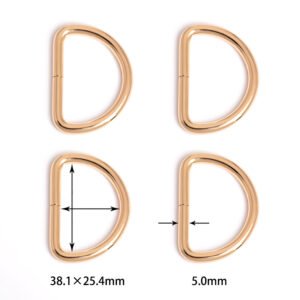 1-1/2" x 1" (38.1*25.4mm) | 3/16" (5.0mm) Thick | Metal D-Ring