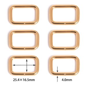 1" x 5/8" (25.4mm x 16.5mm) | 5/32" (4.0mm) Thick | Rectangular Ring