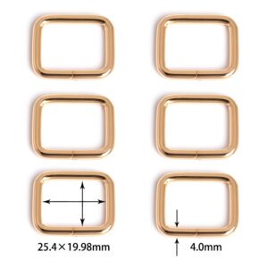 1" x 25/32" (25.4mm x 19.98mm) | 5/32" (4.0mm) Thick | Rectangular Ring