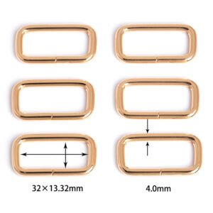 1-1/4" x 17/32" (32mm x 13.32mm) | 5/32" (4.0mm) Thick | Rectangular Ring