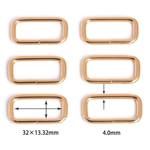 1-1/4" x 17/32" (32mm x 13.32mm) | 5/32" (4.0mm) Thick | Rectangular Ring