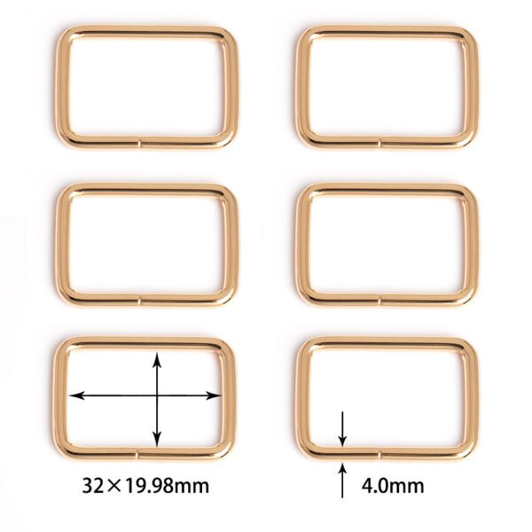 1-1/4" x 25/32" (32mm x 19.98mm) | 5/32" (4.0mm) Thick | Rectangular Ring