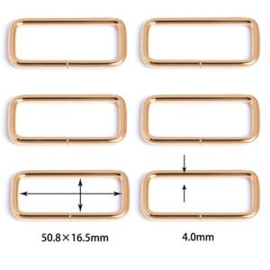 2" x 5/8" (50.8mm x 16.5mm) | 5/32" (4.0mm) Thick | Rectangular Ring