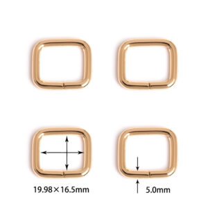 25/32" (19.98mm) x 5/8" (16.5mm) | 13/64" (5.0mm) Thick | Metal Rectangular Ring