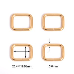 1" (25.4mm) x 25/32" (19.98mm) | 13/64" (5.0mm) Thick | Metal Rectangular Ring