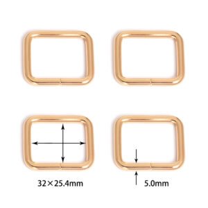 1 1/4" (32mm) x 1" (25.4mm) | 13/64" (5.0mm) Thick | Metal Rectangular Ring