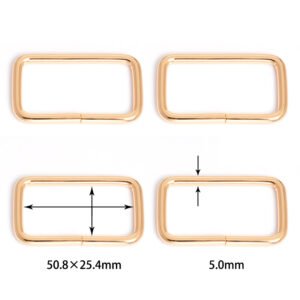 2" (50.8mm) x 1" (25.4mm) | 13/64" (5.0mm) Thick | Metal Rectangular Ring